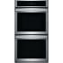 Frigidaire 27 Inch Wide 7.6 Cu. Ft. Double Electric Wall Oven with Fan Convection and Touchscreen Control Panel Stainless Steel