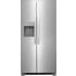 Frigidaire 34 Inch Wide 22.3 Cu. Ft. Energy Star Certified Side By Side Refrigerator with Crisper Bins and EvenTemp Cooling System Stainless Steel