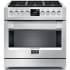 Fulgor Milano 600 Series 36 Inch Wide 5.7 Cu. Ft. Free Standing Dual Fuel Range with Dual Crescendo Burners and Meat Probe Stainless Steel