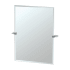 Gatco Bleu 19-1/2" W x 24" H Modern Rectangular Metal Frameless Bathroom Wall Mirror Chrome