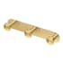 Gatco Glamour Triple Robe Hook Rack Brushed Brass