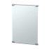 Gatco Fixed Mount Decor 22-1/4" W x 31-3/8" H Traditional Rectangular Frameless Bathroom Wall Mirror Chrome