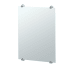 Gatco Latitude II 22" W x 30" H Traditional Rectangular Frameless Bathroom Wall Mirror Chrome