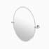 Gatco Tavern 19-1/2" W x 26-1/2" H Traditional Oval Frameless Bathroom Wall Mirror Polished Nickel