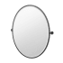 Gatco Latitude 2 28-1/8" W x 33" H Oval Framed Bathroom Wall Mirror Matte Black