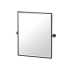 Gatco Latitude 2 23-1/2" W x 25" H Rectangular Framed Bathroom Wall Mirror Matte Black