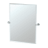 Gatco Glam 23-1/2" W x 31-1/2" H Rectangular Metal Frameless Bathroom Wall Mirror Chrome