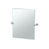 Gatco Glam 19-1/2" W x 24" H Rectangular Metal Frameless Bathroom Wall Mirror Chrome