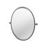 Gatco Bleu 23-1/2" W x 27-1/2" H Oval Framed Bathroom Wall Mirror Matte Black