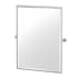 Gatco Sky 32-1/2" x 27-5/8" Contemporary Rectangular Framed Bathroom Wall Mirror Chrome