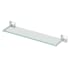 Gatco Waterline 22" Glass Bathroom Shelf Chrome