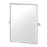 Gatco Waterline 32-1/2" x 28-1/8" Contemporary Rectangular Framed Bathroom Wall Mirror Chrome