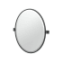 Gatco Mode 27-1/2" x 23-1/4" Contemporary Oval Framed Bathroom Wall Mirror Matte Black