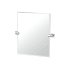 Gatco Mode 24" x 23-1/8" Contemporary Rectangular Frameless Bathroom Wall Mirror Chrome