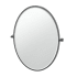 Gatco A-Line 33" x 27-3/4" Contemporary Oval Framed Bathroom Wall Mirror Matte Black