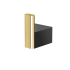 Gatco A-Line Single Robe Hook Brushed Brass / Matte Black