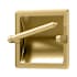 Gatco Recessed Pivoting Toilet Paper Holder Brushed Brass