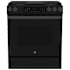 GE 30 Inch Wide 5.3 Cu. Ft. Slide In Gas Range with Convection and Storage Drawer Fingerprint Resistant Black Slate