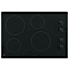 GE 30 Inch Wide 4 Burner Electric Cooktop with Melt Setting and Knob Controls Black