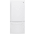 GE 30 Inch Wide 20.9 Cu. Ft. Energy Star Rated Free Standing Bottom Mount Refrigerator with Turbo Cool Temperature Setting and Sliding Snack Drawer White