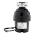 GE 3/4 HP Continuous Garbage Disposal with 32 Ounce Grind Chamber and Drain Boost Technology Black
