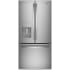 GE 33 Inch Wide 23.7 Cu. Ft. Energy Star Rated Fingerprint Resistant French Door Refrigerator with Space Saving Icemaker and LED Lighting Fingerprint Resistant Stainless