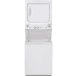 GE 27 Inch Wide Laundry Center with 3.8 Cu. Ft. Washer and 5.9 Cu. Ft. Electric Dryer with Automatic Load Sensing White