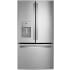 GE 36 Inch Wide 20.6 Cu. Ft. Energy Star Certified Fingerprint Resistant French Door Refrigerator with Child Lock and Door Alarm Fingerprint Resistant Stainless