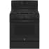 GE 30 Inch Wide 5 Cu. Ft. Free Standing Gas Range with Convection Oven and No-Preheat Air Fry Black