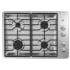 GE 30 Inch Wide Built-In Gas Cooktop with 4 Burners and 15,000 BTU Power Boil Burner Stainless Steel