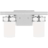 Generation Lighting Robie 2 Light 15" Wide Bathroom Vanity Light Chrome
