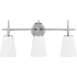Generation Lighting Driscoll 3 Light 25" Wide Bathroom Vanity Light Chrome