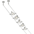Generation Lighting Tiella 5 Light 20" Long Lighting Kit Matte Nickel