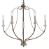 Generation Lighting Nadia 5 Light 26" Wide Chandelier Distressed White Wood