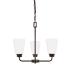 Generation Lighting Kerrville 3 Light 18" Wide Chandelier Bronze
