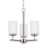 Generation Lighting Oslo 3 Light 15" Wide Chandelier Brushed Nickel