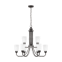 Generation Lighting Seville 9 Light 28" Wide Chandelier Bronze