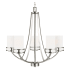 Generation Lighting Robie 5 Light 24" Wide Chandelier Brushed Nickel