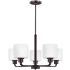 Generation Lighting Canfield 5 Light 24" Wide Chandelier Bronze