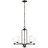 Generation Lighting Franport 5 Light 26" Wide LED Chandelier Bronze
