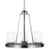 Generation Lighting Kemal 3 Light 19" Wide Chandelier Brushed Nickel
