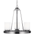 Generation Lighting Kemal 3 Light 19" Wide LED Ring Chandelier Brushed Nickel