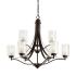 Generation Lighting Elmwood Park 9 Light 32" Wide Chandelier Bronze