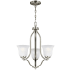 Generation Lighting Emmons 3 Light 20" Wide LED Chandelier Brushed Nickel