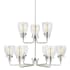 Generation Lighting Belton 9 Light 32" Wide Chandelier Brushed Nickel