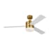 Generation Lighting Era 52" 3 Blade Indoor / Outdoor LED Ceiling Fan Burnished Brass