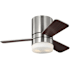Generation Lighting Era 32" 3 Blade Indoor LED Ceiling Fan with Matte Opal Glass Shade Brushed Nickel