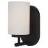 Generation Lighting Oslo 9" Tall Bathroom Sconce Midnight Black