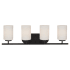 Generation Lighting Oslo 4 Light 28" Wide Bathroom Vanity Light Blacksmith