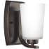 Generation Lighting Franport 8" Tall LED Bathroom Sconce Bronze